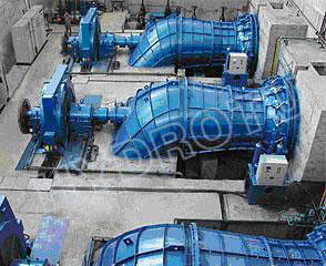 低水頭水平カプラン水力タービン 0.1MW - 5MW