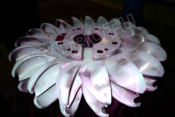 ステンレス鋼製ペルトン水車ランナー（水頭80m～1000m、出力0.5MW～20MW）