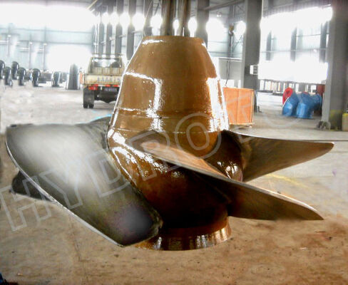 ステンレス鋼ブレード付きS型水力タービン（2m～20m水頭、100KW～10MW容量）