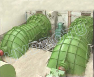 低水頭水平カプラン水力タービン 0.1MW - 5MW